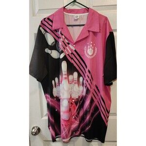 LASFOUR Personalized Pink Bowling Shirts for Womens XL Bowl